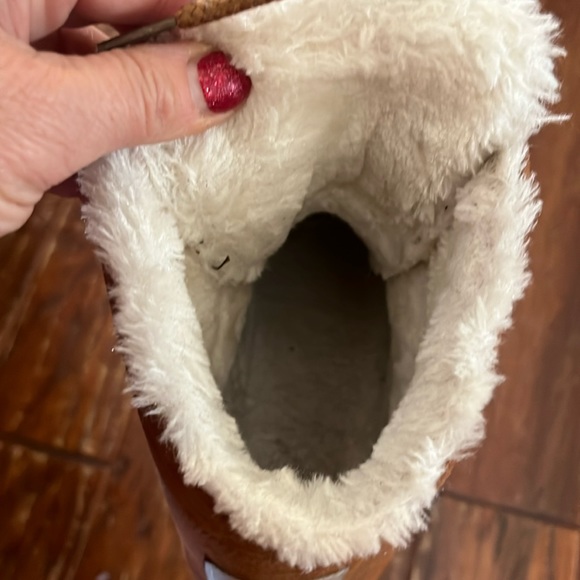 SQL Chestnut Brown Suede Faux Fur Lined Lace-Up Winter Boots. EU Size 40. - Picture 7 of 10